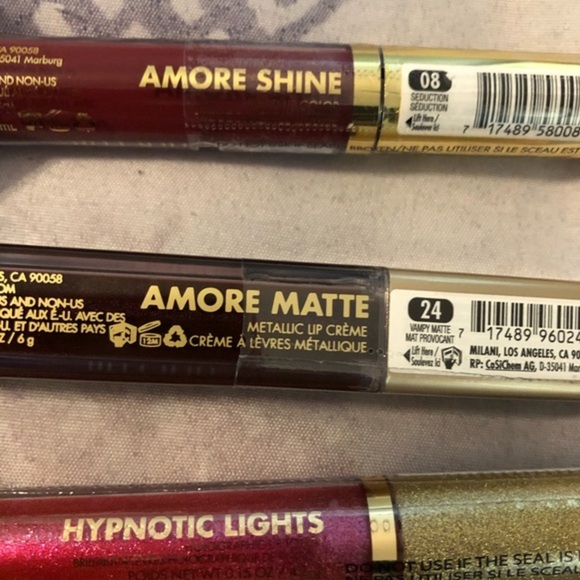 3 Milani Matte Shine Hypnotic lights lip lacquers new - Picture 5 of 7